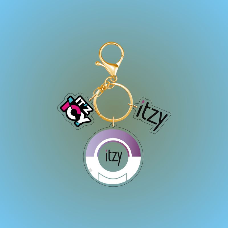 Straykids schwarzer BTS Itzy Twice Acryl-Schlüsselanhänger mit Lichtanhänger_voghion.com