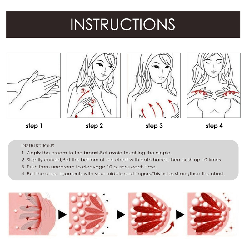 BeautyLife 10ml/30ml Breast Essential Oil Nourishing Surface Enlarge Natural Bust Enlargement Attractive Firming Oil for Female_voghion.com