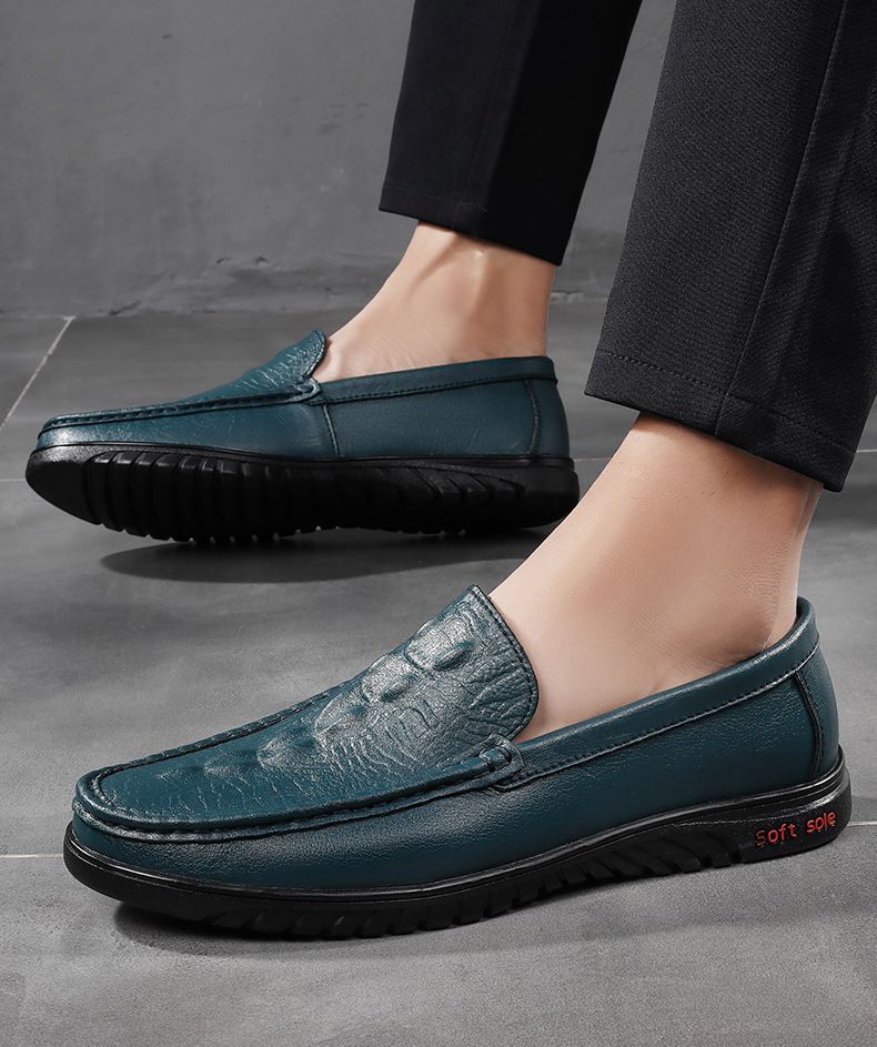 Lässige Herrenschuhe aus Leder mit Krokodilmuster, weiche Sohle, bequeme Überschuhe, bequeme Mützen, Fahrschuhe, Dad-Schuhe_voghion.com