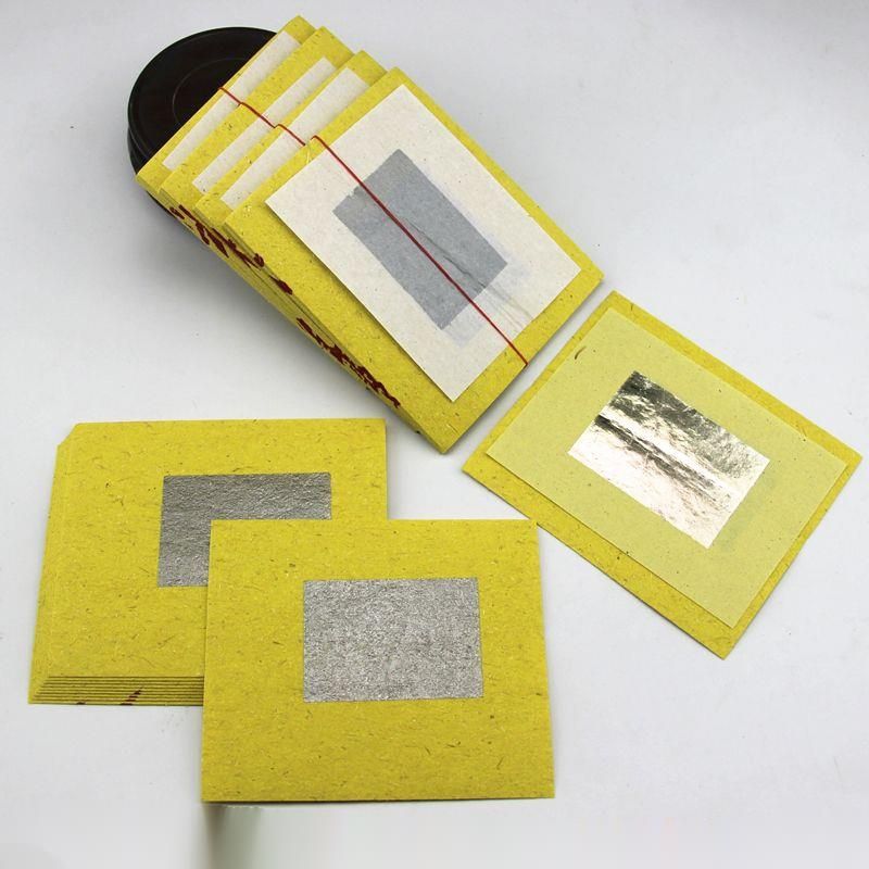 Bay Farewell Gold Grande foglio d'argento Altare Adorazione Forniture Bruciare Soldi Gialli Articoli di Carta_voghion.com