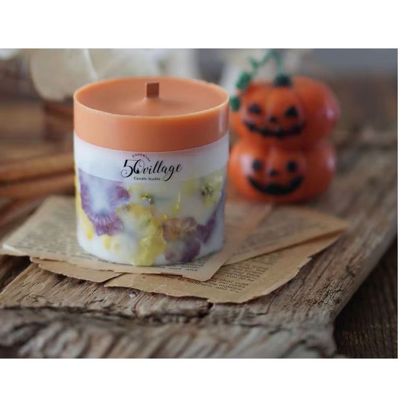 Ewige getrocknete Blumen Aromatherapie Kerze Diffusor Sojawachs Box Home Decor Geschenk-Set_voghion.com