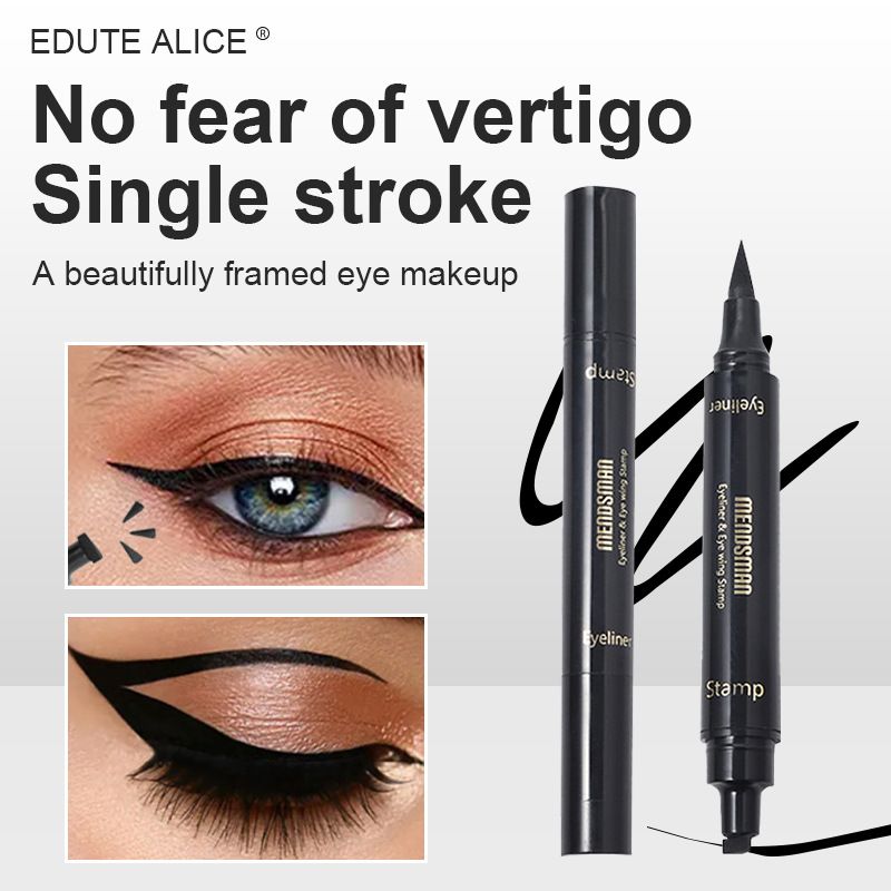 MENDSMAN Penna liquida per eyeliner nero a doppia punta per principianti, trucco per ciglia finte_voghion.com