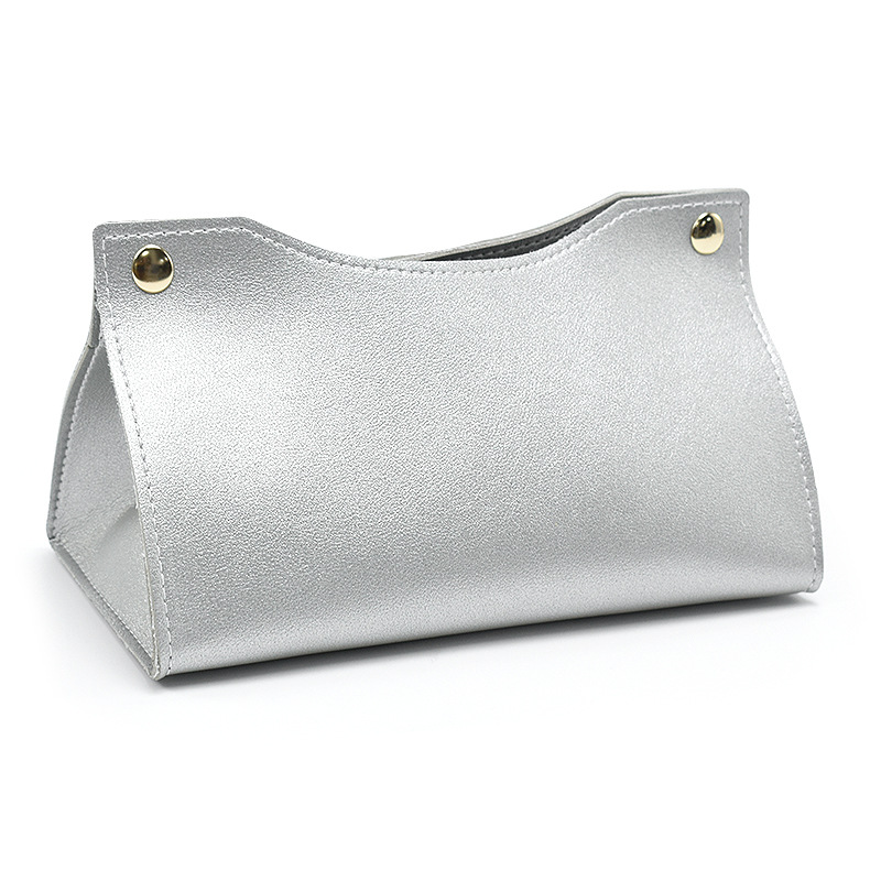 Leather tissue box, desktop tissue paper storage, toilet, kitchen, leather drawer_voghion.com