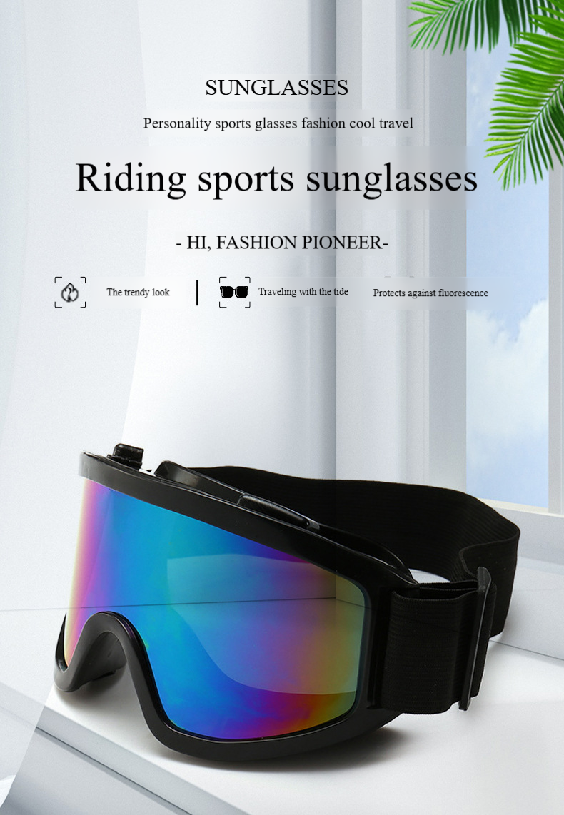 Unisex Outdoor meeste ja naiste tuulekindlad prillid Sõidumootorratta spordiprillid värvikile tuulekindlad liivafännid varustatud suusaprillidega_voghion.com