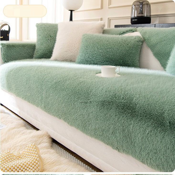 【Velluto di visone】Cuscino per divano invernale in peluche spesso, leggero, di lusso, di fascia alta, copertura completa_voghion.com