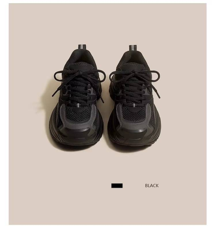 Sehr gut aussehende Sportschuhe Sommer Damen leichte Plateau Papa Schuhe Damen 2024 Freizeitschuhe All Match Laufschuhe Damenschuhe_voghion.com