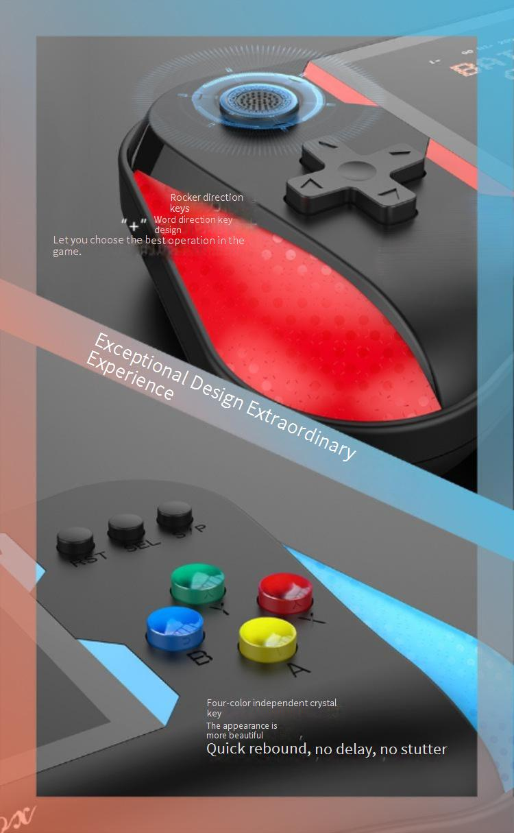 Video Game Consoles New X7M Handheld Game Console Sup Mini Arcade Rechargeable Portable Double Handheld Built In 500_voghion.com
