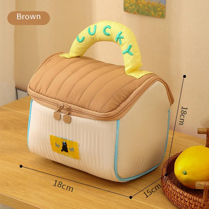 Niedliche Kosmetiktasche in Hausform – Kosmetik-Organizer mit großem Fassungsvermögen für unterwegs (elegant und tragbar, perfekt für die Aufbewahrung von Toilettenartikeln und Hautpflegeprodukten)_voghion.com