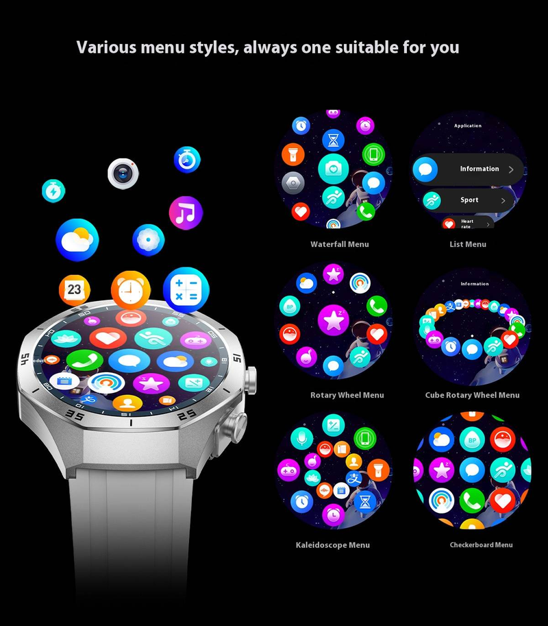 Smart Watch With Bluetooth Earphones 2-in-1, Fitness Tracker With Heart Rate Monitor, Sleep Tracking, Music Playback, NFC,_voghion.com