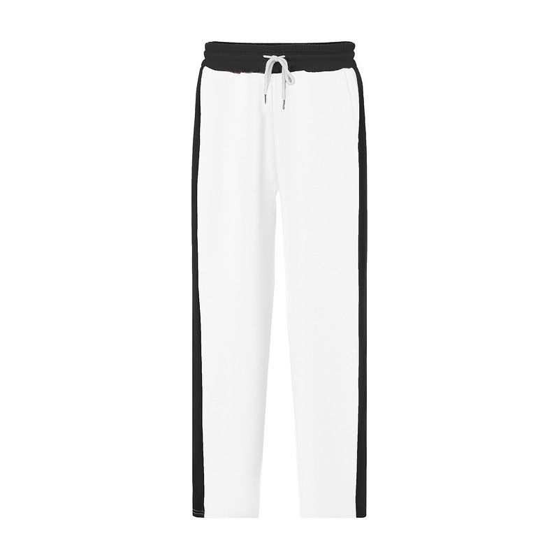 Lässige Jogginghose für Herren mit Farbblock-Design, schwerem Fleecefutter, entspannter Passform, geradem Bein, Jogginghose für Herbst und Winter_voghion.com