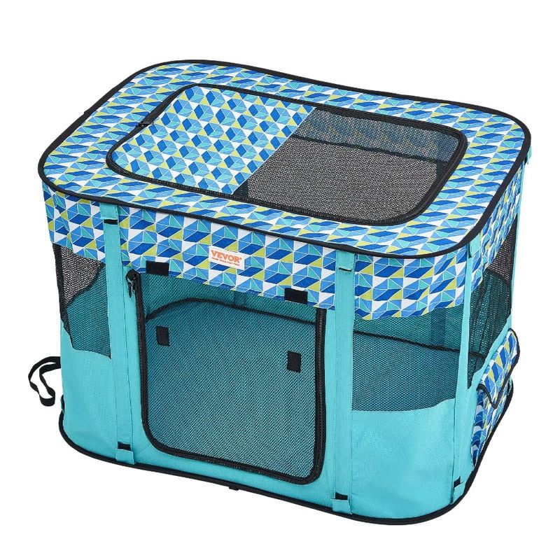 22'' Crate Foldable For Portable 32'' Cat 600D Puppy Dog Remov X Kennel X Playpen Cloth Dog Waterproof Oxford Pet Playpen 24''_voghion.com