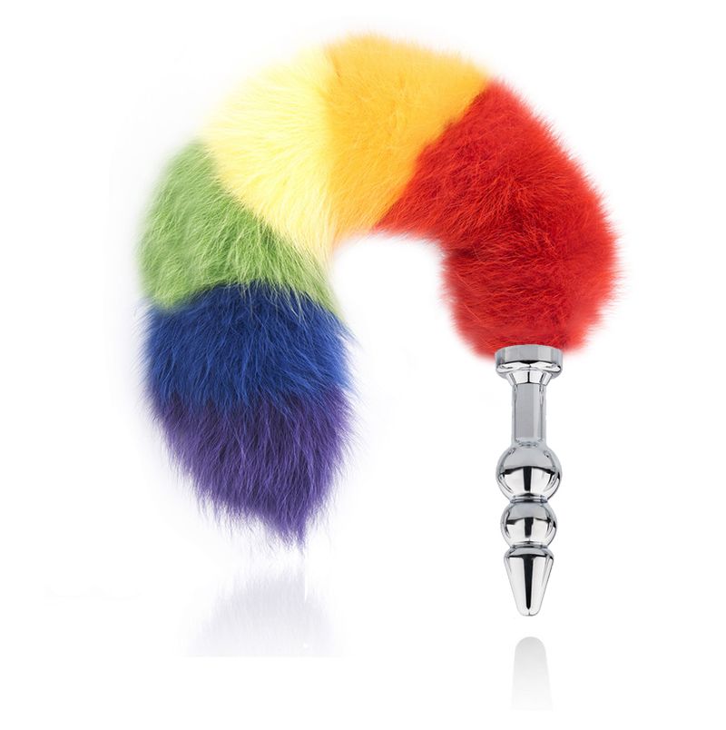 Yanse Unisex Prodotti sessuali per adulti Coda di volpe soffice Butt Plug Giocattoli sessuali Coda erotica Preliminari Giocattoli sessuali Plug anale_voghion.com