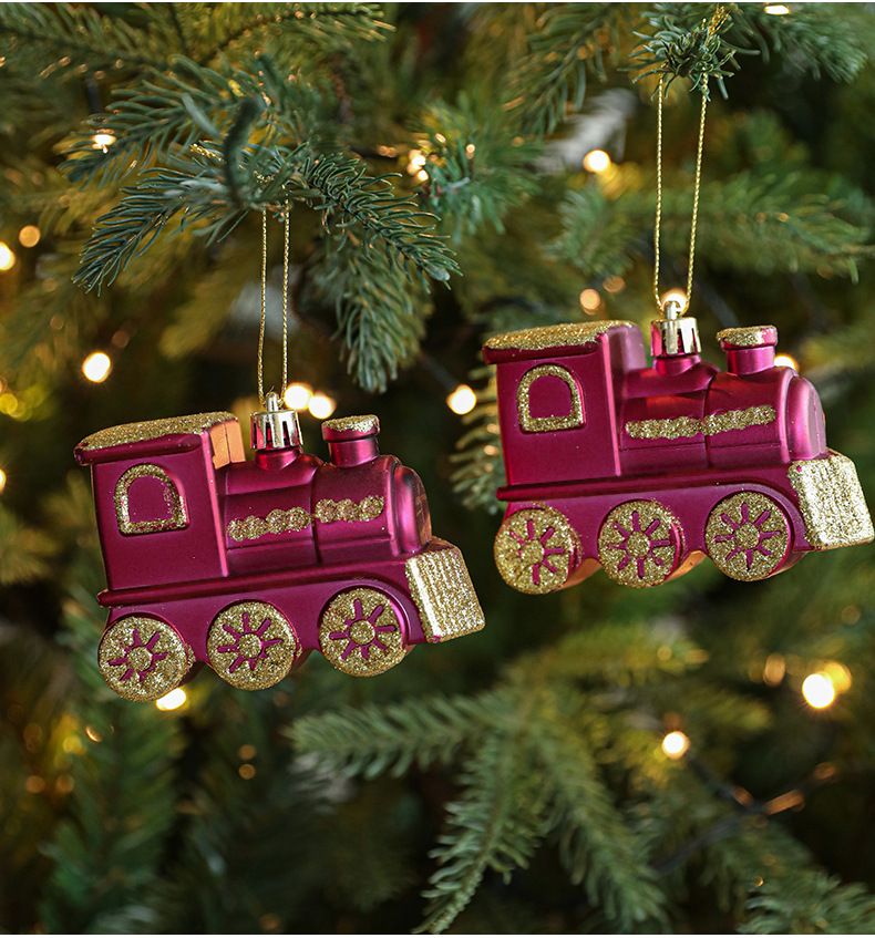 Ensemble de 18 décorations de Noël en plastique métallisé or rose – Décorations à suspendre pour sapin, couronne et décoration de table de fêtes_voghion.com