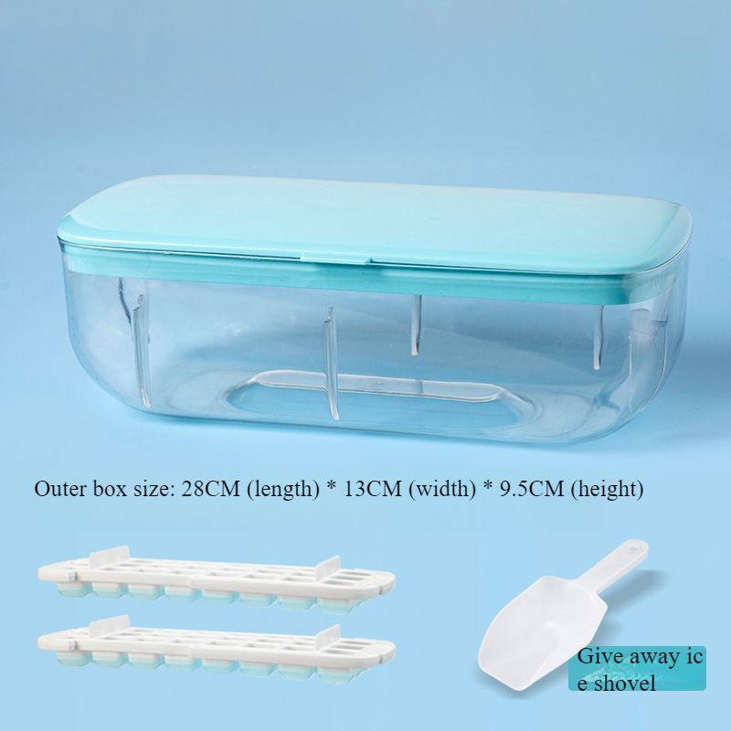 48 Grid Silicone Ice Grid Ice Cube Mold Press Ice Grid Creative Ice Storage Box Household Ice Making Mold Ice Box Easy Demoulding_voghion.com