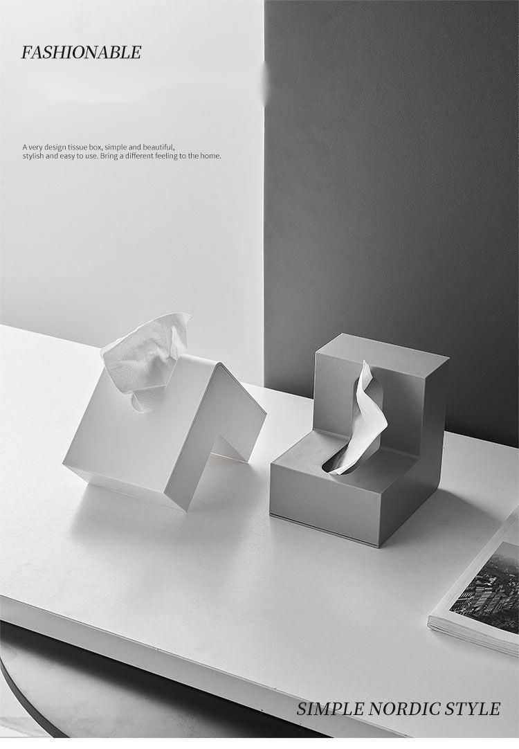 【100 Stück für Zuhause】 Kreatives Wohnzimmer High-End Light Luxury 2025 Neues Modell Desktop-Taschentuchbox_voghion.com