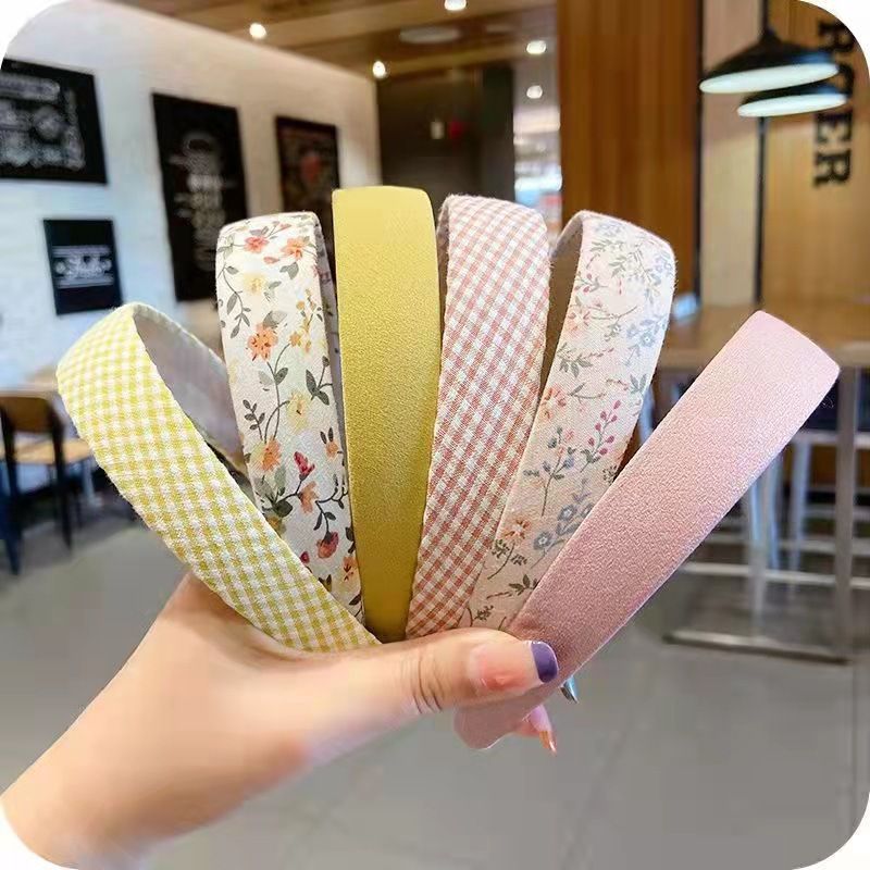 Fasce per capelli in tessuto floreale versatile in stile francese per esterni, annodabili, fascia per capelli coreana a forma di stella Netroots_voghion.com