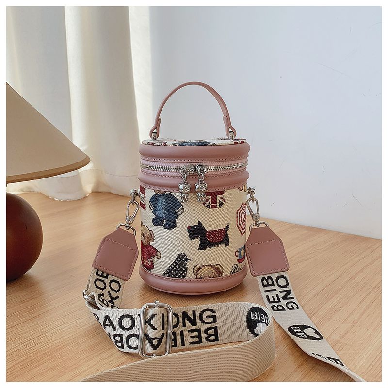 Borsa a secchiello da donna, borsa a tracolla di tendenza, borsa da pendolare alla moda_voghion.com