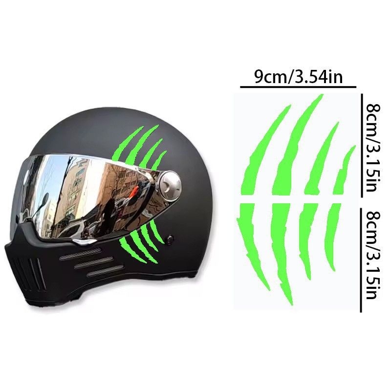 Ghost Motorradhelm Kratzer Kralle Riss Riss Autoaufkleber_voghion.com