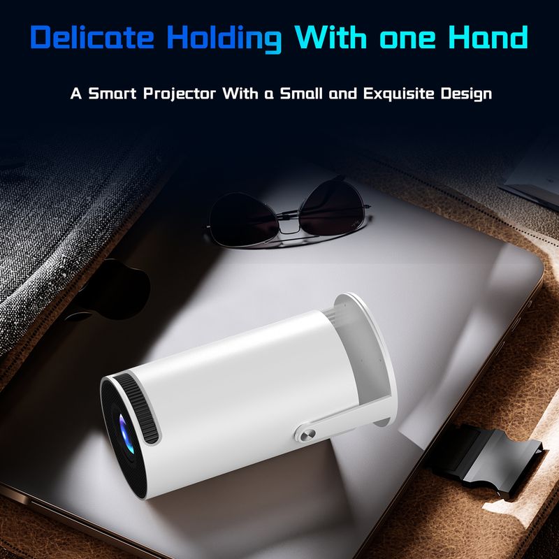 HY300 Barrel Projector Android Intelligent 3326 Chip High Definition Draagbare Thuis Buiten_voghion.com