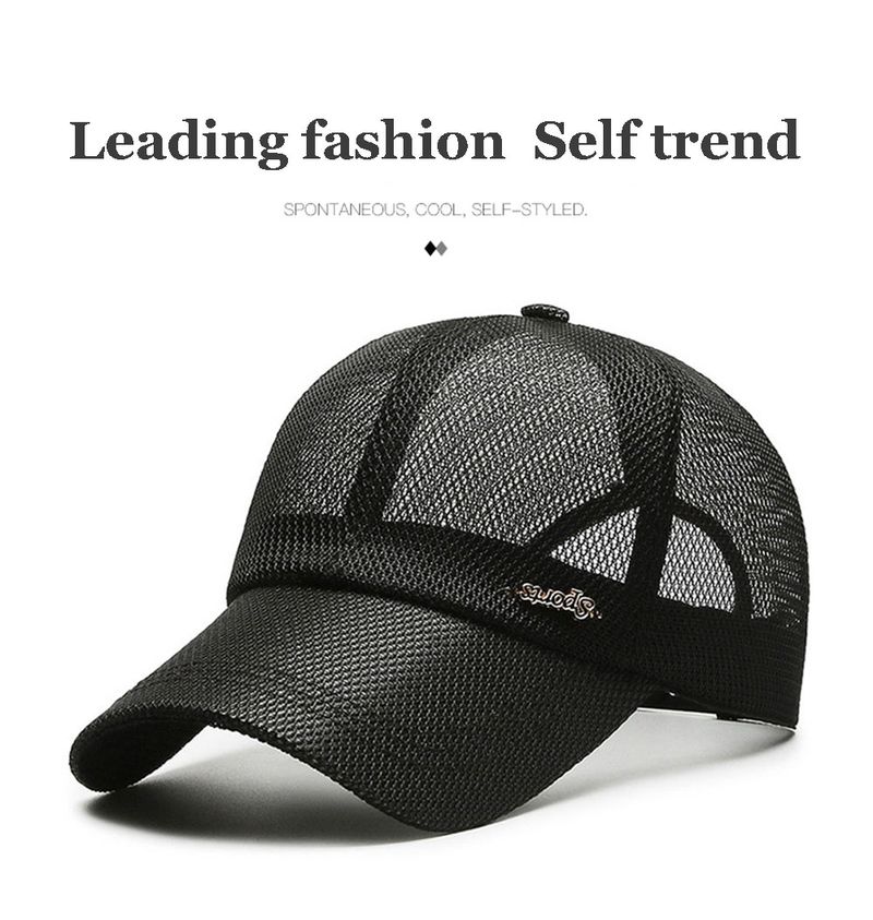 Canada Summer For Men Letter Mesh Baseball Cap Sports Sun Visor Breathable Snapback Hat Male Outdoor Stylish Simple_voghion.com