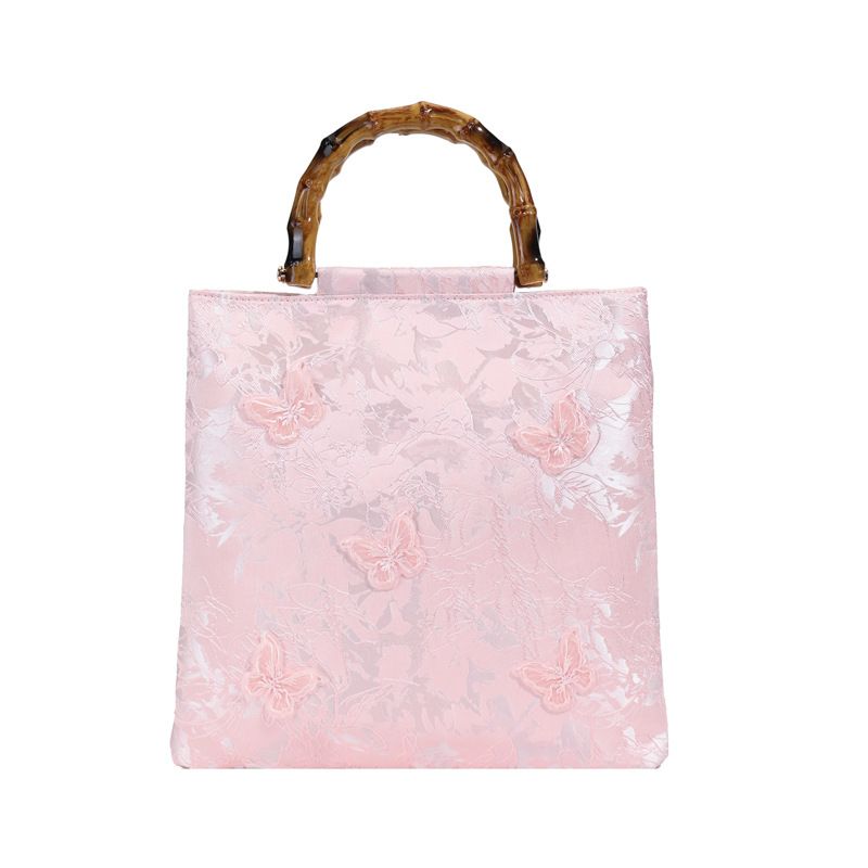 Borsa a mano in lino slub 2024, nuova borsa da sera da donna con paillettes ricamate_voghion.com