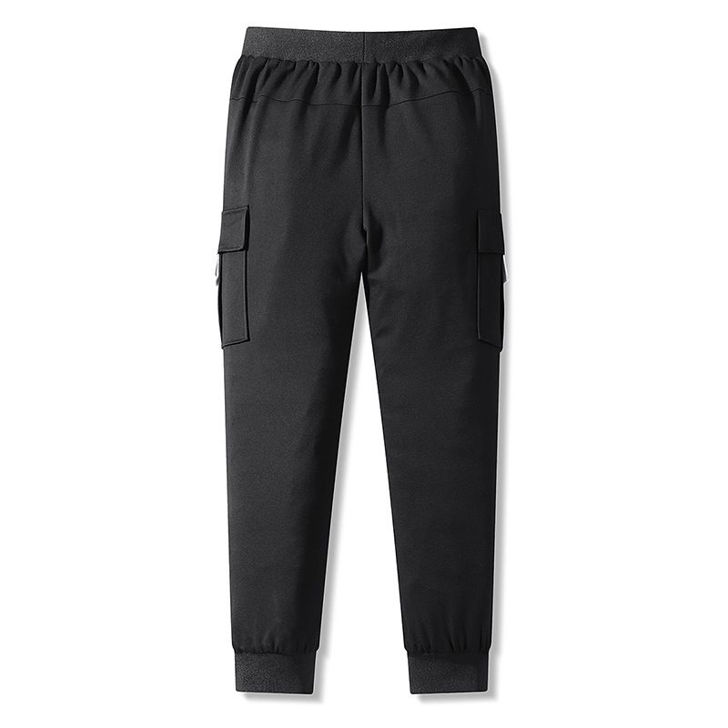 Daunengepresste Gummi-Entendaunenhose mit geradem Bein, Wärme für Outdoor-Sportarten, Winterhose für Herren mit dickem Samt_voghion.com