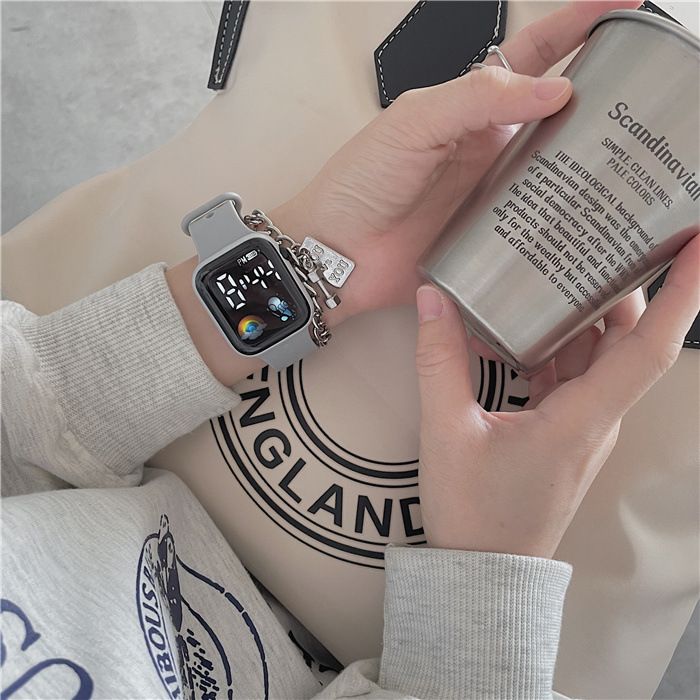 Technologische LED-Astro für männliche und weibliche Studenten Instagram High Beauty Watch mit einfacher Mode und wasserdicht_voghion.com