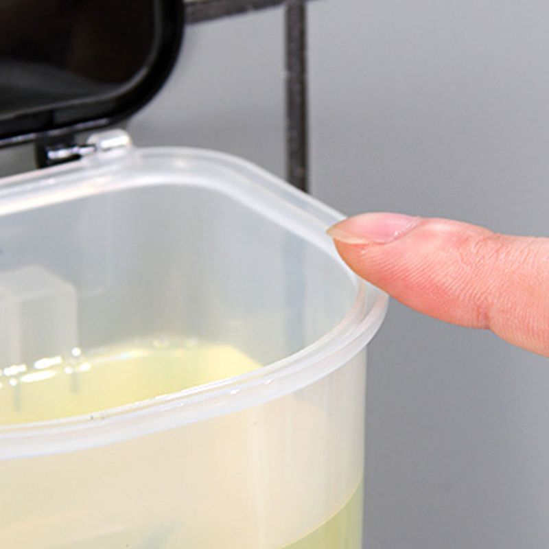 550 ml Mundwasserspender für Badezimmer, durchsichtiger, an der Wand montierter Behälter für flüssige Zahnpasta und Atemerfrischer, Mundwasserbehälter_voghion.com