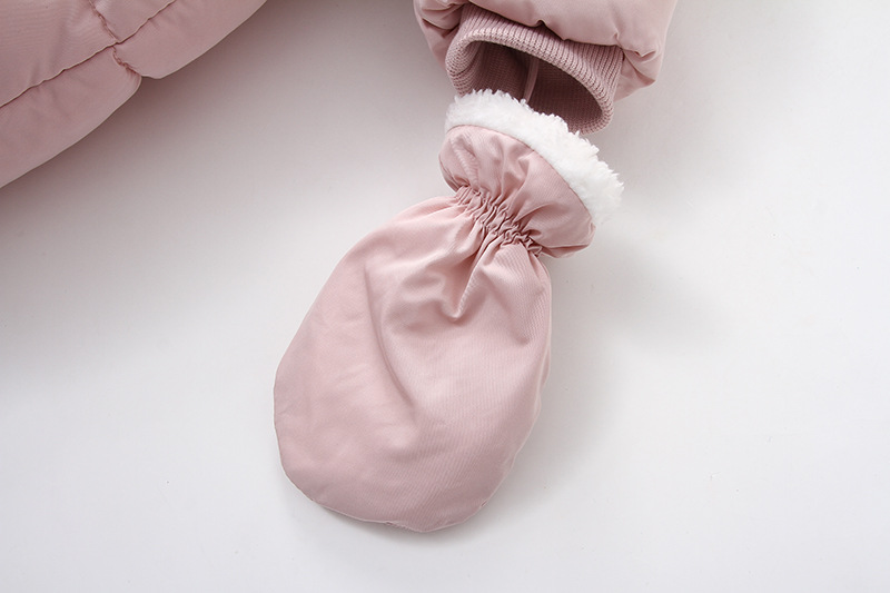 Babykleidung Pelzkragen Kleidung Krabbelanzug Kinder dicker warmer Baby-Einteiler_voghion.com