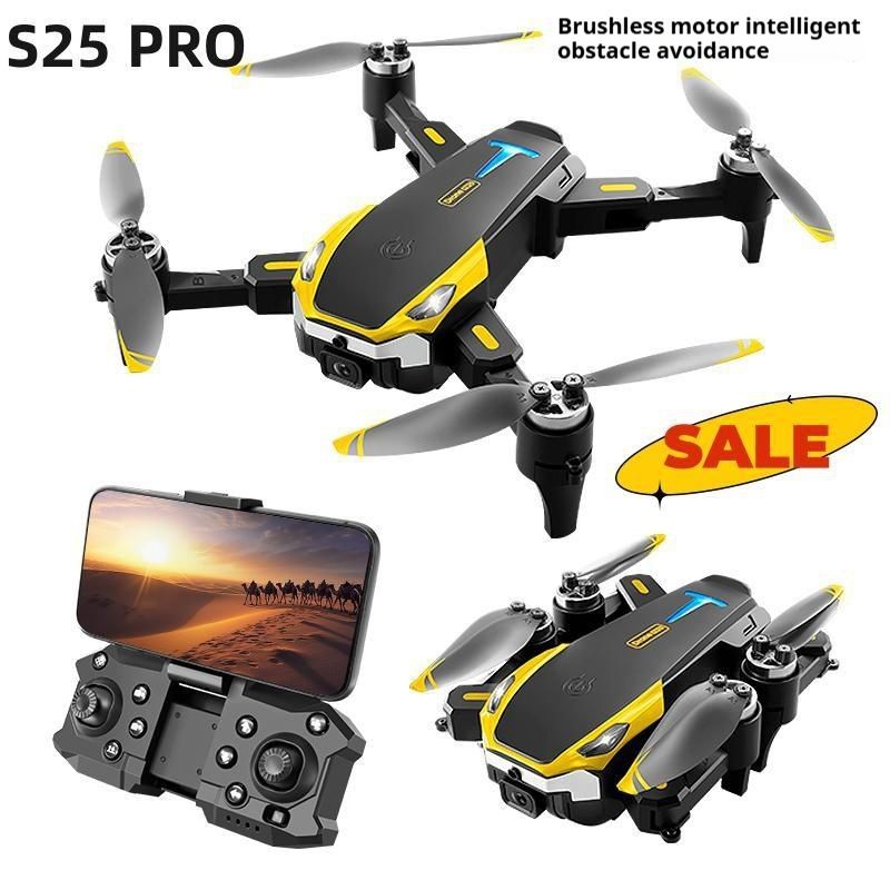 Neu S25 Bürstenlosen Drone High Definition Luftaufnahmen Intelligente Hindernis Vermeidung Fernbedienung Vier Achsen_voghion.com