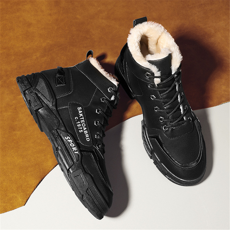 New Haute Bottes Martin Hiver Plus Coton Chaud Antidérapant Hommes Workwear Bottes Yinglun Wind Chaussures En Coton_voghion.com