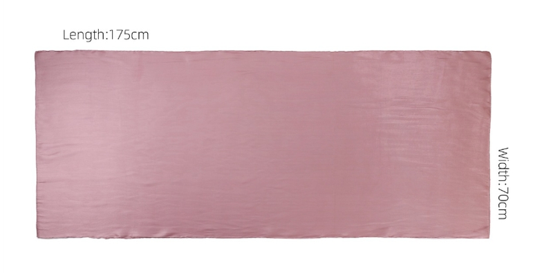 Unisex Solid color soft shimmering satin scarf women's scarf sunblock shawl Muslim_voghion.com