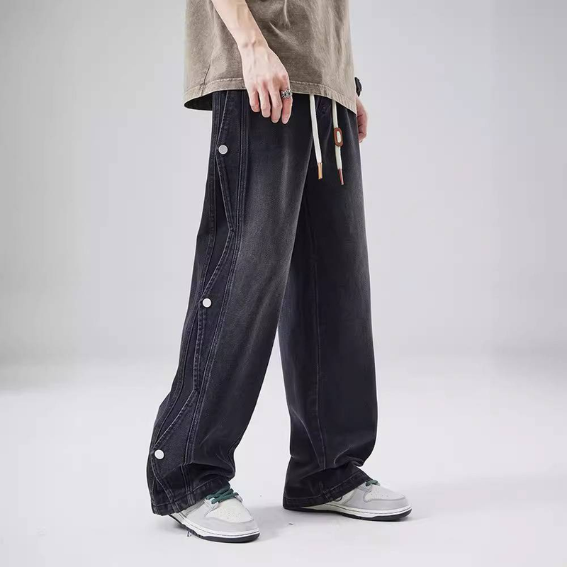 Herrenbekleidung Design All Match Casual Straight Pants Frühling und Herbst Lockere Hose_voghion.com