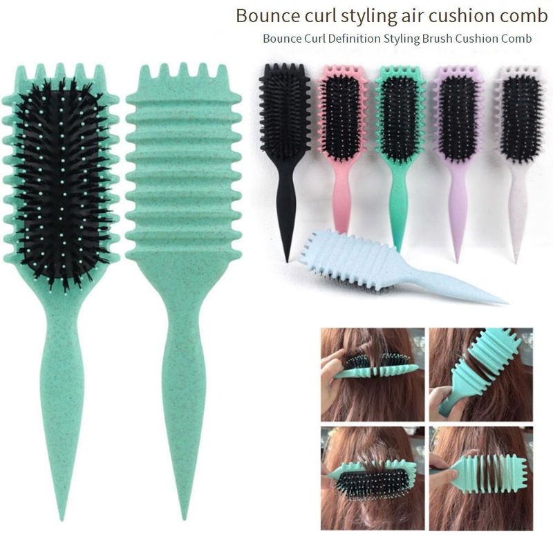 Pentes Pente Quente Pente Bounce Curl Definição Escova de Modelagem Pente de Massagem Pente de Almofada de Ar Pente de Ondulação_voghion.com