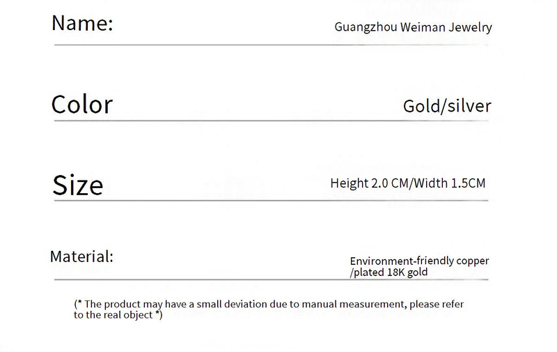 C-Shaped Hoop Earrings Minimalist Plated Studs Hypoallergenic Lightweight Gift Box Included_voghion.com