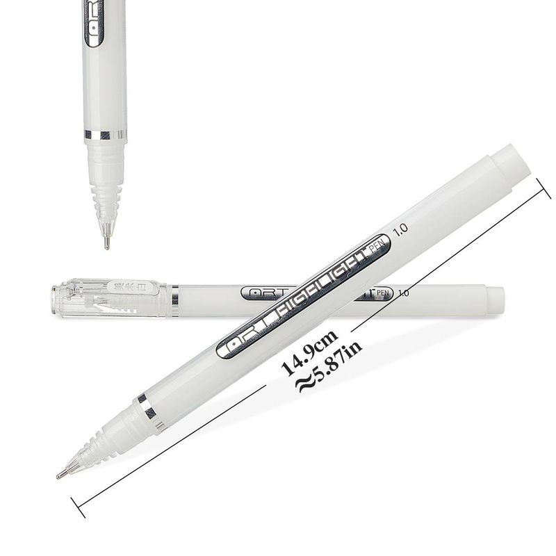 Gelstift-Textmarker-Set – Metallic-Gold, Silber und weiße Tinte für Kunst, Skizzen, Stoff- und DIY-Projekte – wasserfest, wischfest, feine Spitze_voghion.com