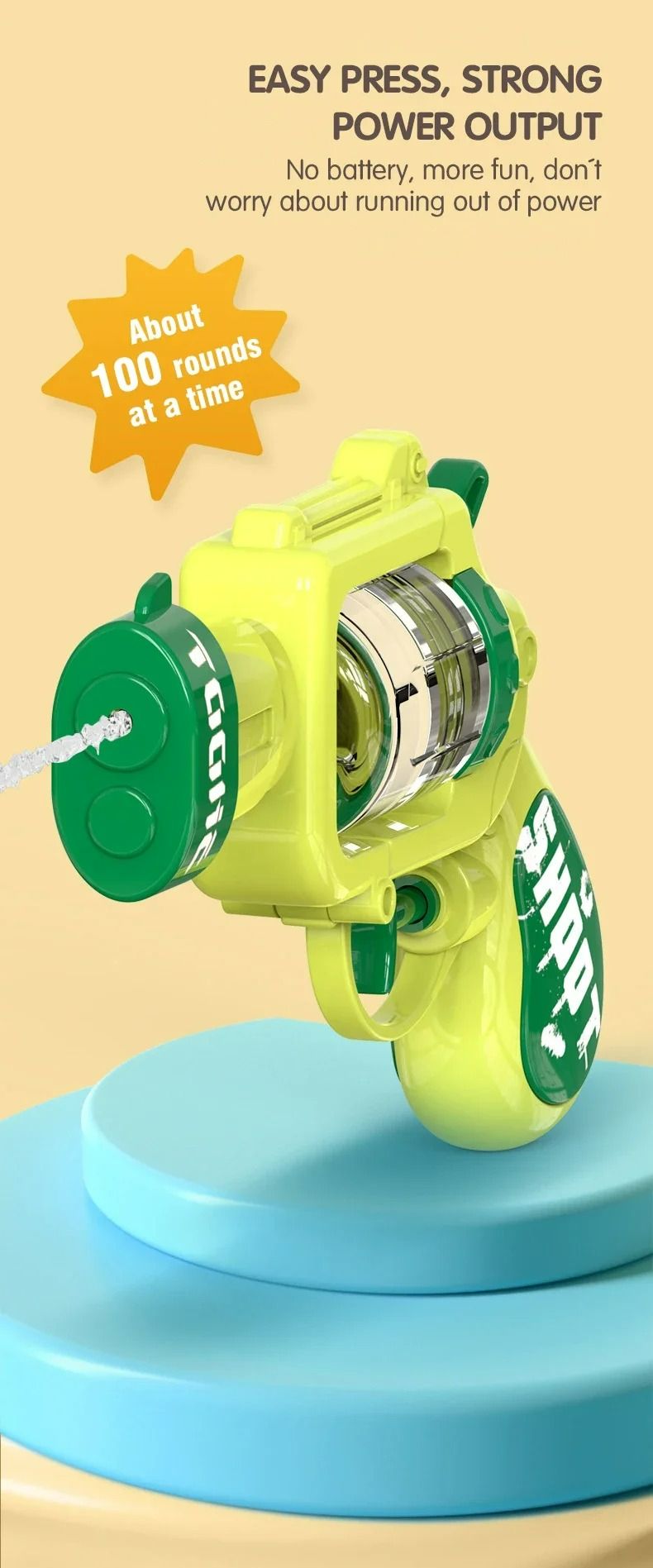 Automatische Wasserpistole, Mini-Wasserpresse, Sprinklermaschine, Schießspiel, Outdoor, Strand, Pool, Kampfspielzeug, Kinder, bestes Geschenk, Sommerpistole_voghion.com