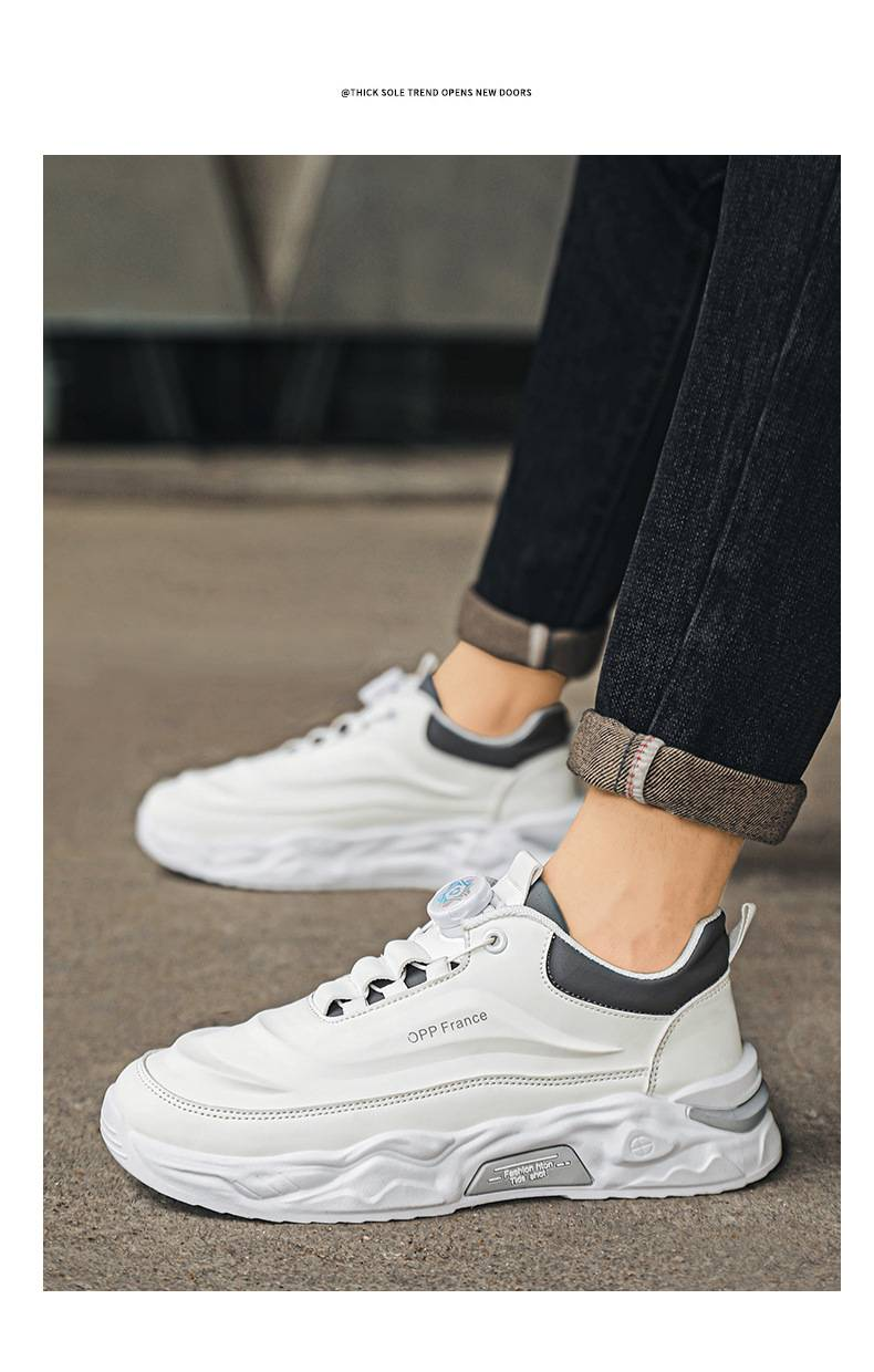 Scarpe da uomo, scarpe da uomo primavera, nuove, alla moda, versatili, con bottoni rotanti, sportive, casual, da papà, con suola spessa, resistenti all'usura_voghion.com