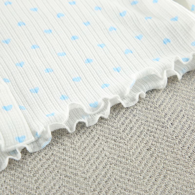 Damen-Nachtwäsche Frühling und Sommer, gestrickt, Jacquard, Heimkleidung, Unterwäsche, langärmelige Hose, dreiteiliger Damen-Pyjama_voghion.com