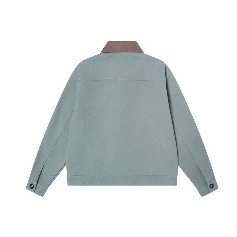 Fun Sticker Cartoon Print Workwear Jacket Spring And Autumn American High Street Men's Fashion Design Color-Block_voghion.com