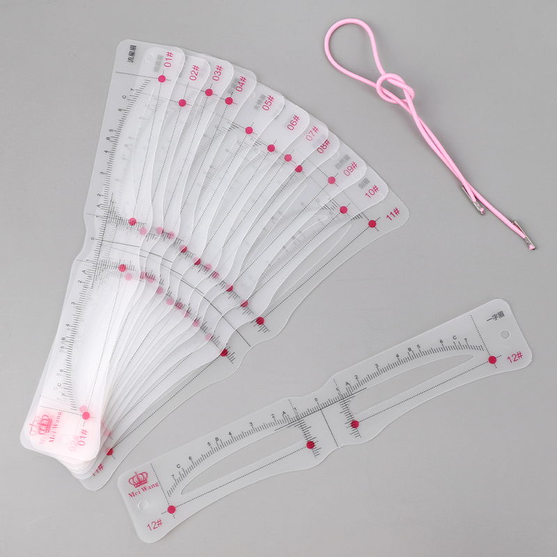 Stencil per sopracciglia professionali montate sulla testa Modello riutilizzabile per strumenti per lo styling delle sopracciglia fai-da-te_voghion.com
