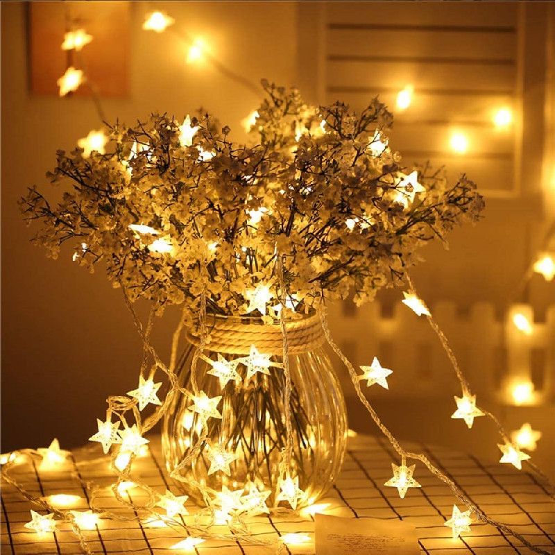 LED String Batterie USB Fernbedienung voller Himmel Sterne Netzwerk rot ins dekorative Tag Zimmer Dekoration Licht_voghion.com