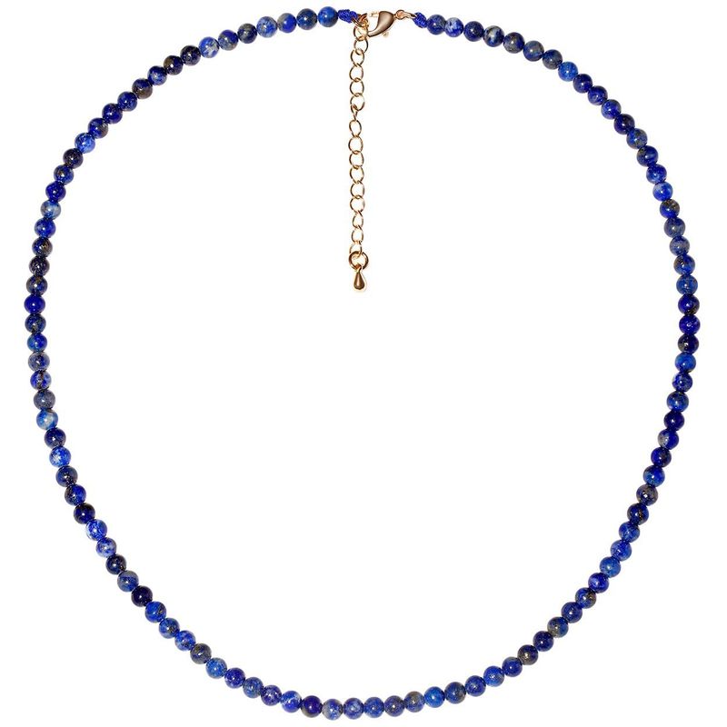 Collana con perline di agata e ossidiana di cristallo da 6 mm in pietra naturale, catena per clavicola alla moda da donna Dopamine_voghion.com