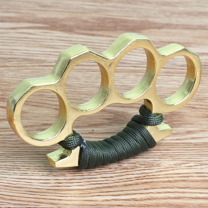 Thickened Four-Finger Buckle Self-Defense Iron Fist Reinforced Zinc Alloy Finger Tiger Combat Window Breaking Emergency_voghion.com