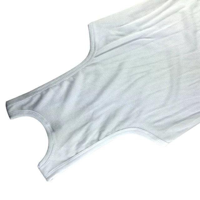 Factory direct men's European size vest 2 2 thread undershirt sports fitness vest wide shoulder sleeveless base underwear_voghion.com