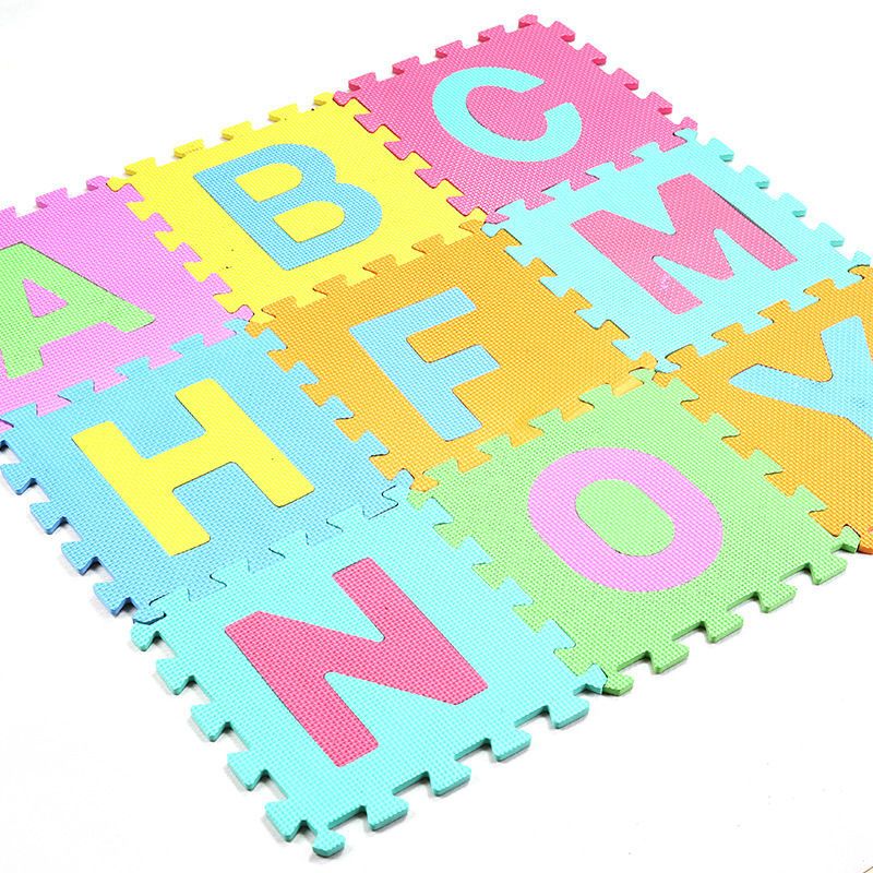 Digitale vloermat, letterpuzzel van schuimrubber, kruipmat van schuimrubber, educatief speelgoed voor kinderen_voghion.com