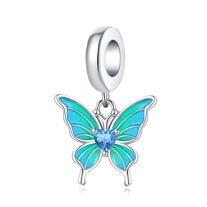 Women's Jewelry Insect Dragonfly Butterfly Firefly Charm Pendant Beads Jewelry With Bracelet Pieces White Copper Plated Silver_voghion.com