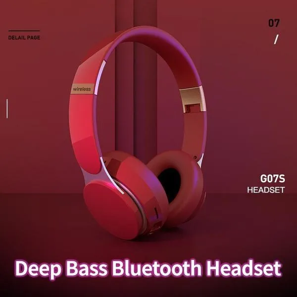 LANSKLBD Bluetooth 5.0 Headphones Foldable Wireless Stereo Headset for Smartphone Tablets, Laptop, Music Player Support TF Card Wireless Wired Mode_voghion.com