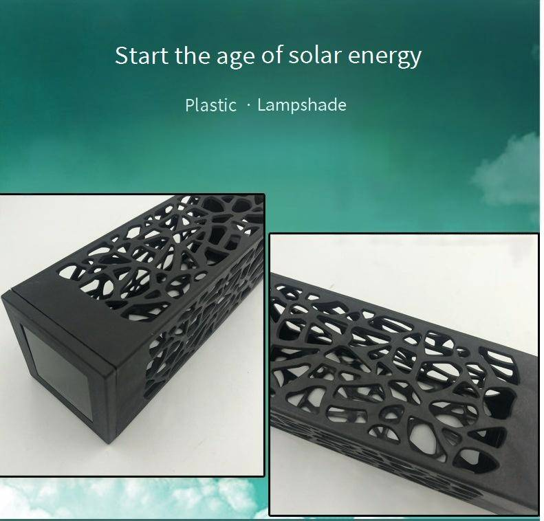 Solarbetriebene LED-Gartenleuchten für den Außenbereich, wasserdicht, hohle Pfostenleuchten für die Dekoration von Rasen, Terrasse, Wegen (weißes/warmes Licht)_voghion.com