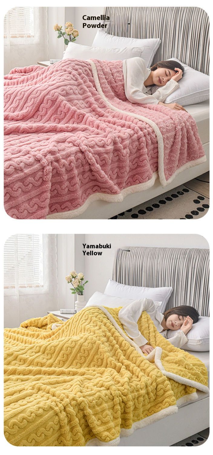320GSM Premium Flannel Blanket - Ultra Soft & Warm Throw For Bed, Sofa & Office, A-Class Safety Certified, Reversible Design For All Seasons_voghion.com